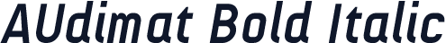 AUdimat Bold Italic