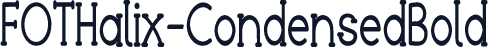 FOTHalix-CondensedBold