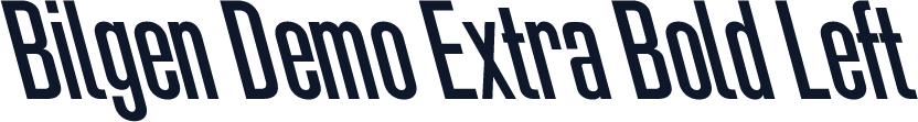 Bilgen Demo Extra Bold Left