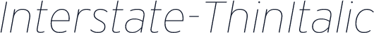 Interstate-ThinItalic
