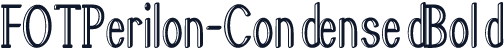 FOTPerilon-CondensedBold