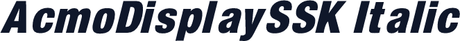 AcmoDisplaySSK Italic