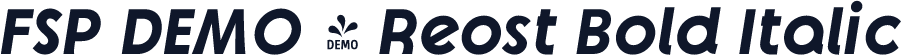 FSP DEMO - Reost Bold Italic