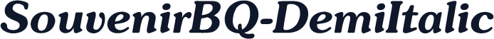 SouvenirBQ-DemiItalic