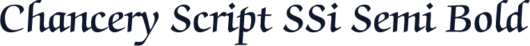Chancery Script SSi Semi Bold