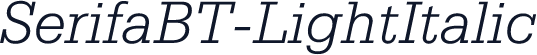 SerifaBT-LightItalic