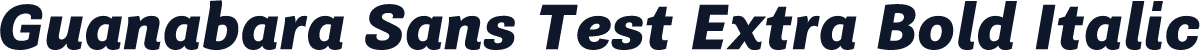 Guanabara Sans Test Extra Bold Italic