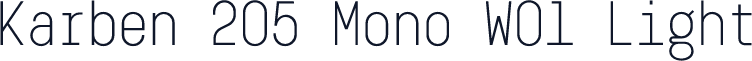 Karben 205 Mono W01 Light
