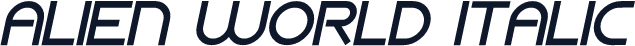 Alien World Italic