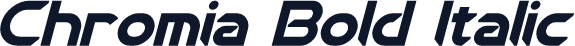 Chromia Bold Italic
