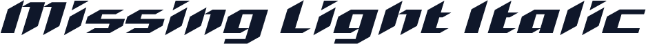 Missing Light Italic