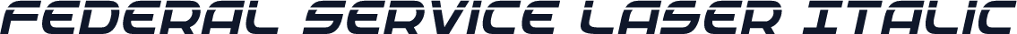 Federal Service Laser Italic