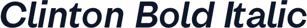 Clinton Bold Italic