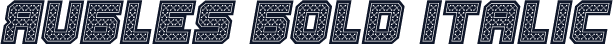 Rubles Bold Italic