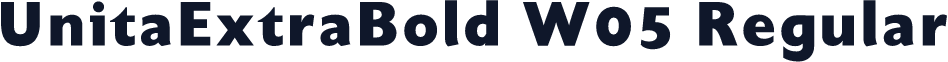 UnitaExtraBold W05 Regular