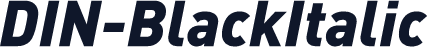DIN-BlackItalic