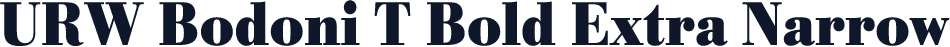URW Bodoni T Bold Extra Narrow
