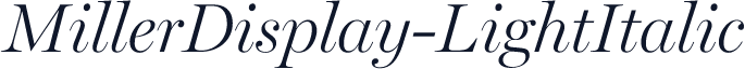 MillerDisplay-LightItalic
