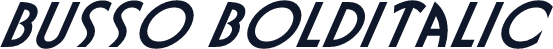 Busso BoldItalic