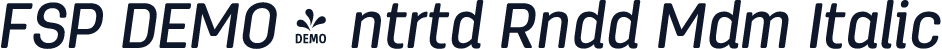 FSP DEMO - ntrtd Rndd Mdm Italic