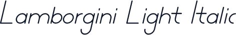 Lamborgini Light Italic