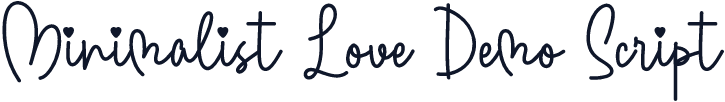 Minimalist Love Demo Script