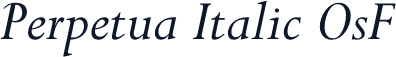 Perpetua Italic OsF