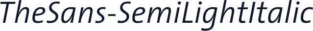 TheSans-SemiLightItalic