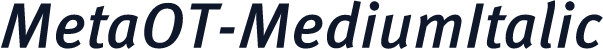 MetaOT-MediumItalic