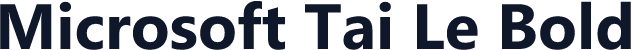Microsoft Tai Le Bold