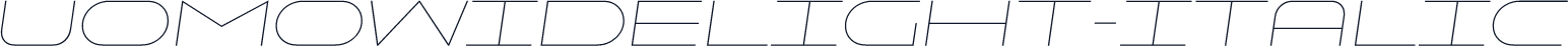 ☞UomoWideLight-Italic
