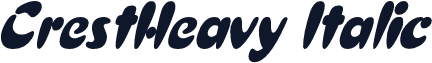 CrestHeavy Italic
