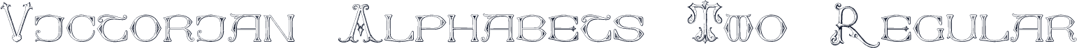 Victorian Alphabets Two Regular
