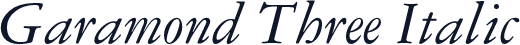 Garamond Three Italic