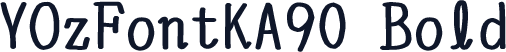 YOzFontKA90 Bold