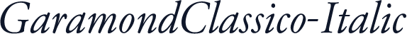 GaramondClassico-Italic