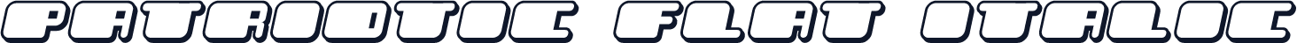 Patriotic Flat Italic