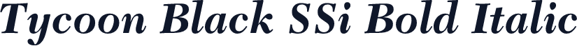Tycoon Black SSi Bold Italic