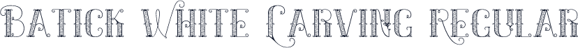 Batick White Carving Regular