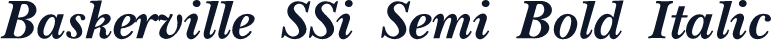 Baskerville SSi Semi Bold Italic