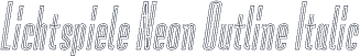 Lichtspiele Neon Outline Italic