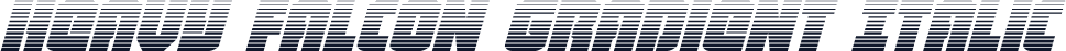 Heavy Falcon Gradient Italic
