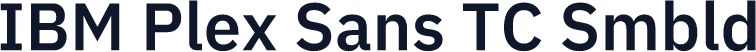 IBM Plex Sans TC Smbld