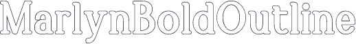 MarlynBoldOutline