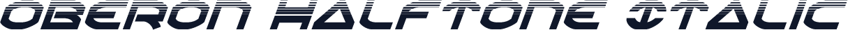 Oberon Halftone Italic