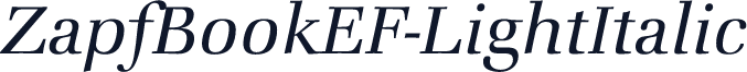 ZapfBookEF-LightItalic