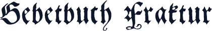 Gebetbuch Fraktur