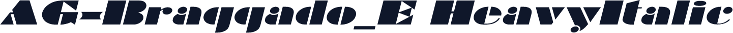 AG-Braggado_E HeavyItalic