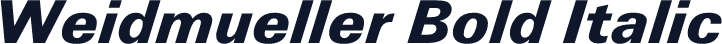 Weidmueller Bold Italic