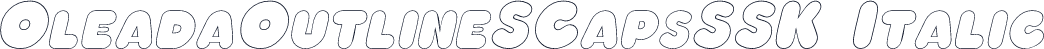 OleadaOutlineSCapsSSK Italic